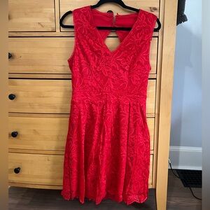 Francesca’s Red Open-Backed Dress